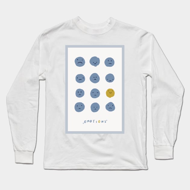 Emotions Long Sleeve T-Shirt by Oranges